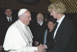 Papst Franziskus, Hans-Karl Seeger, Gabriele Latzel und Christa Bockholt