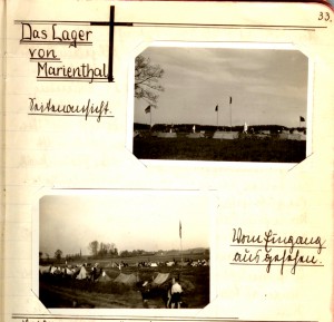 Das Lager von Marienthal – Seitenansicht – vom Eingang aus gesehen