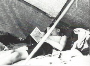 Karl Leisner 1928 als Vorleser im Zelt
